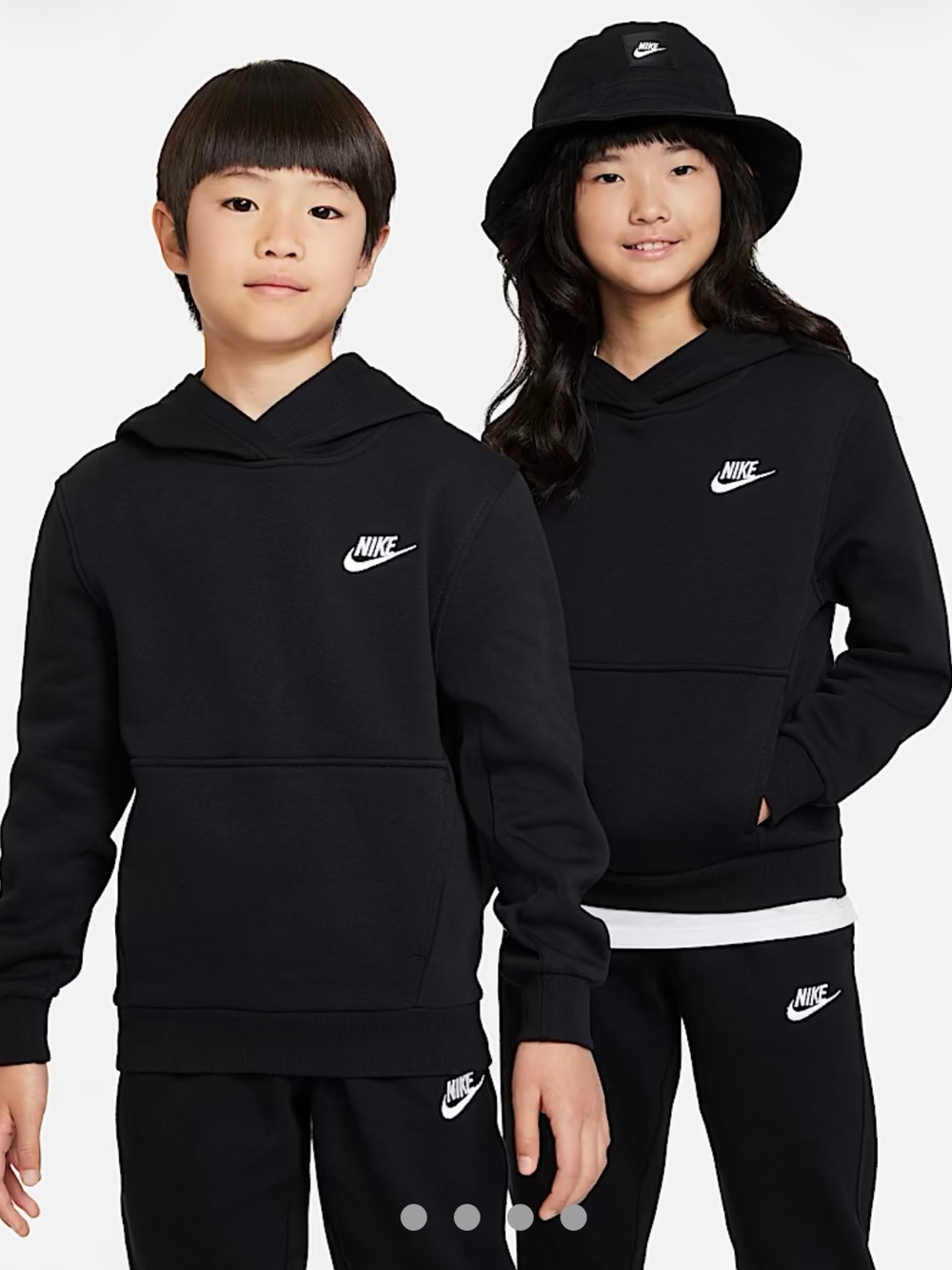 Nike Sportswear Club Fleece
Big Kids' Pullover Hoodie Black Size XL